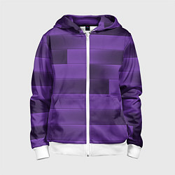 Детская толстовка на молнии Color purple square