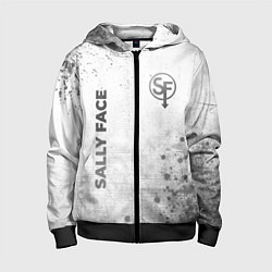 Толстовка на молнии детская Sally Face - white gradient вертикально, цвет: 3D-черный