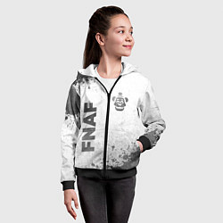 Толстовка на молнии детская FNAF - white gradient вертикально, цвет: 3D-черный — фото 2