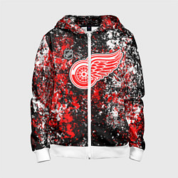 Детская толстовка на молнии Detroit Red Wings NHL black