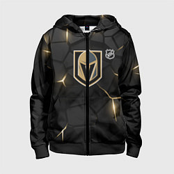 Толстовка на молнии детская Вегас Голден Найтс - НХЛ хоккей, цвет: 3D-черный