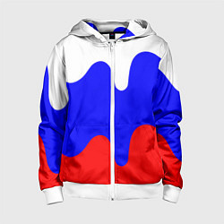 Детская толстовка на молнии Патриот - флаг