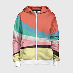 Толстовка на молнии детская Спектр июнь, цвет: 3D-белый