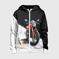 Детская толстовка на молнии Ducati Racer