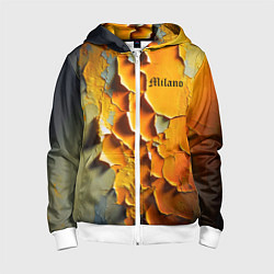 Толстовка на молнии детская Peeling plaster - Milano, цвет: 3D-белый