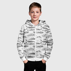 Толстовка на молнии детская Корюшка и водный транспорт, цвет: 3D-белый — фото 2