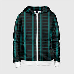 Детская толстовка на молнии Color blue dark stripe
