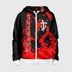 Детская толстовка на молнии Doom dark age dragon