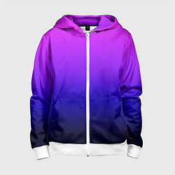 Детская толстовка на молнии Омбре синий градиент Future Dusk