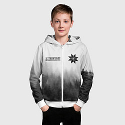 Толстовка на молнии детская Лес - это мой храм, цвет: 3D-белый — фото 2