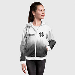 Толстовка на молнии детская Лес - это мой храм, цвет: 3D-белый — фото 2