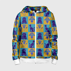 Детская толстовка на молнии Символы Египта