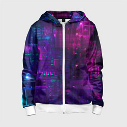 Детская толстовка на молнии Геометрия будущего