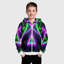 Толстовка на молнии детская Multicolored colorful color, цвет: 3D-белый — фото 2