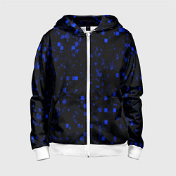 Толстовка на молнии детская Color blue khaki, цвет: 3D-белый