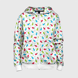 Детская толстовка на молнии Гирлянда триколор