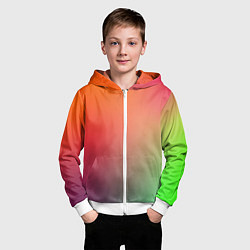 Толстовка на молнии детская Color multicolored, цвет: 3D-белый — фото 2