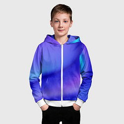 Толстовка на молнии детская The color is multicolored, цвет: 3D-белый — фото 2