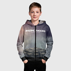 Толстовка на молнии детская Imagine Dragons: Night Visions, цвет: 3D-черный — фото 2