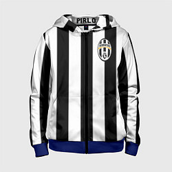 Толстовка на молнии детская Juventus: Pirlo, цвет: 3D-синий