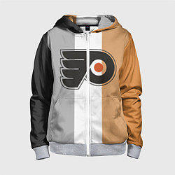 Толстовка на молнии детская Philadelphia Flyers, цвет: 3D-меланж