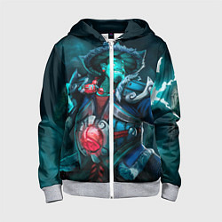 Толстовка на молнии детская Storm Spirit, цвет: 3D-меланж