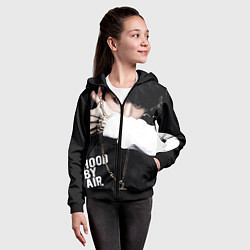 Толстовка на молнии детская BTS: Hood by air, цвет: 3D-черный — фото 2