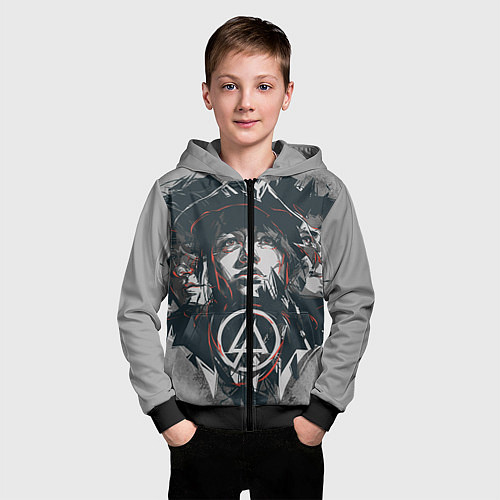 Детская толстовка на молнии Linkin Park: My Style / 3D-Черный – фото 3