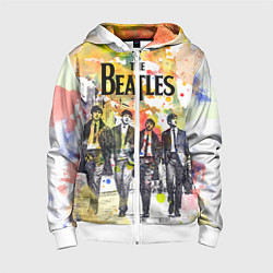 Толстовка на молнии детская The Beatles: Colour Spray, цвет: 3D-белый