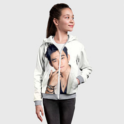 Толстовка на молнии детская Kim Soo-hyeon, цвет: 3D-меланж — фото 2