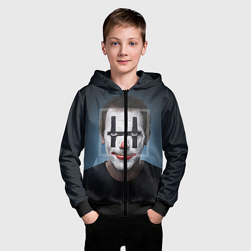 Детская толстовка на молнии Clown House MD / 3D-Черный – фото 3