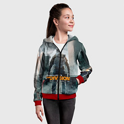 Толстовка на молнии детская Division, цвет: 3D-красный — фото 2