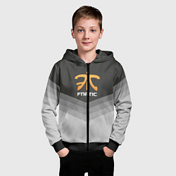 Толстовка на молнии детская Fnatic Uniform, цвет: 3D-черный — фото 2