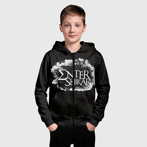 Детская толстовка на молнии Enter Shikari / 3D-Черный – фото 3