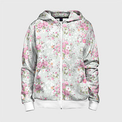 Детская толстовка на молнии Flower pattern