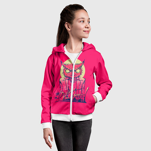 Детская толстовка на молнии I don't know you / 3D-Белый – фото 4