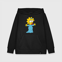 Толстовка детская хлопковая Maggie Simpson, цвет: черный