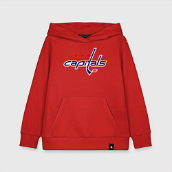 Толстовка детская хлопковая Washington Capitals, цвет: красный