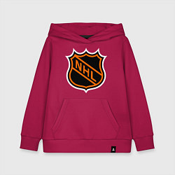 Толстовка детская хлопковая NHL, цвет: маджента