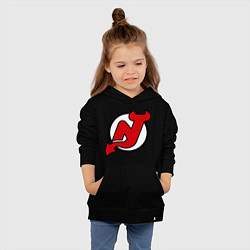 Толстовка детская хлопковая New Jersey Devils, цвет: черный — фото 2