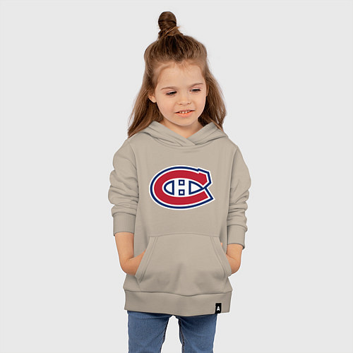 Детская толстовка-худи Montreal Canadiens / Миндальный – фото 4