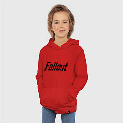 Толстовка детская хлопковая Fallout, цвет: красный — фото 2