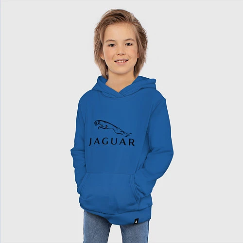 Детская толстовка-худи Jaguar / Синий – фото 3