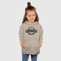 Толстовка детская хлопковая Nissan club, цвет: миндальный — фото 2