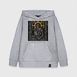 Толстовка детская хлопковая Dark Souls: Warrior, цвет: меланж