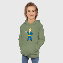 Толстовка детская хлопковая Fallout Boy, цвет: авокадо — фото 2