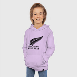 Толстовка детская хлопковая New Zeland: All blacks, цвет: лаванда — фото 2