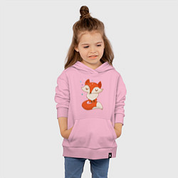 Толстовка детская хлопковая Лисичка, цвет: светло-розовый — фото 2