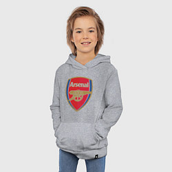 Толстовка детская хлопковая Arsenal FC, цвет: меланж — фото 2