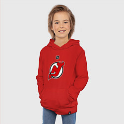 Толстовка детская хлопковая New Jersey Devils: Kovalchuk 17, цвет: красный — фото 2